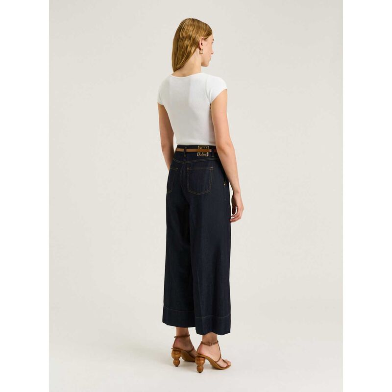 Veronika Maine Ribbed Cap Sleeve Boat Neck Knit image number 1